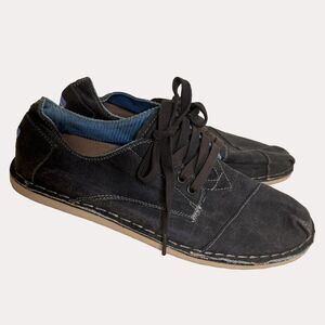 Toms Mens Desert Oxfords Brown Heritage Shoes Gray 10 M bv